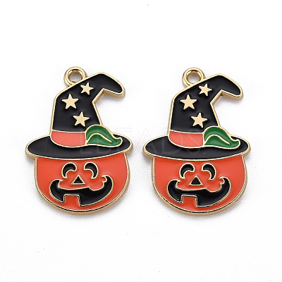 Rack Plating Alloy Enamel Pendants LS-ENAM-S126-066-NR-1
