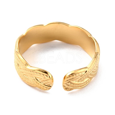 Ion Plating(IP) 304 Stainless Steel Finger Rings RJEW-L102-29G-1