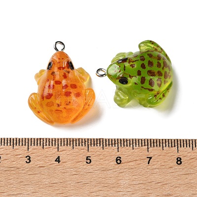 Luminous Transparent Resin Pendants X-RESI-F077-01P-1