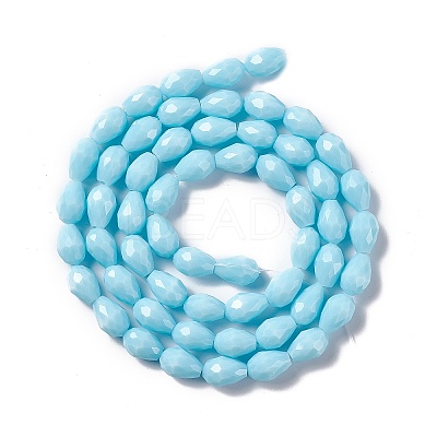 Faceted Glass Beads Strands LS-GLAA-E037-01G-1