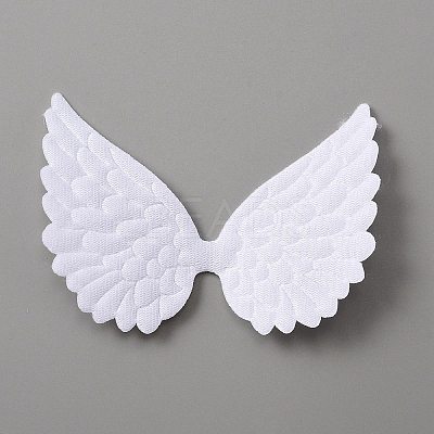 Cloth Embossed Wing Ornament Accessories LS-FIND-WH0037-27B-1