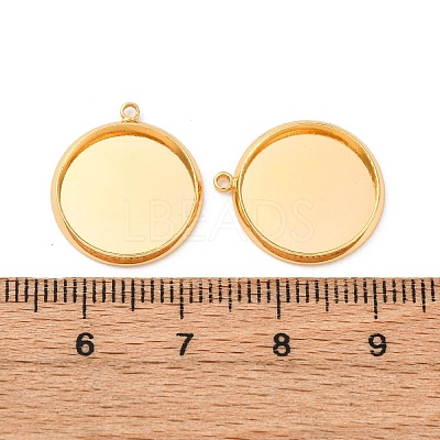 Brass Pendant Cabochon Settings KK-F898-20D-G-1