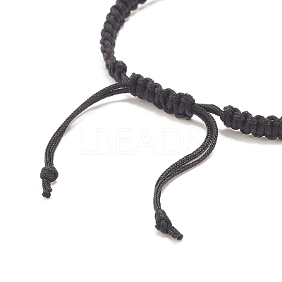 Skull Alloy Braided Bead Bracelet BJEW-JB07861-01-1