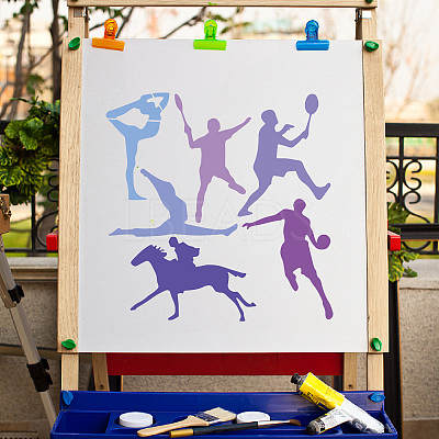 PET Hollow Out Drawing Painting Stencils DIY-WH20030-011-1