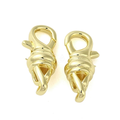 Brass Lobster Claw Clasps KK-B089-26G-1