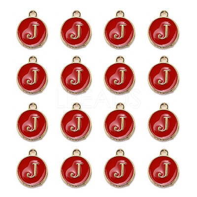 Golden Plated Alloy Enamel Charms LS-ENAM-S118-03J-1