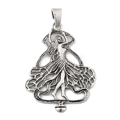 Tibetan Style Alloy Big Pendants PALLOY-D362-02AS-B-1