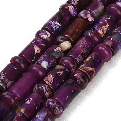 Dyed Synthetic Imperial Jasper Beads Strands GG-CBAA20A-02E-1