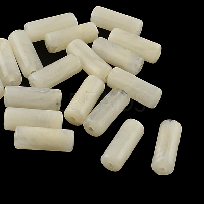 Column Imitation Gemstone Acrylic Beads OACR-R030-10-1