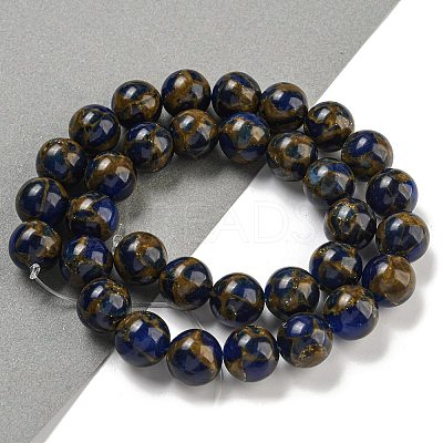 Synthetic Gold Clinquant Stone Beads Strands G-P549-A01-03A-1