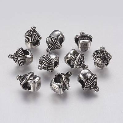 Ion Plating(IP) 304 Stainless Steel European Beads STAS-J022-036AS-1