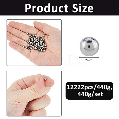 Stainless Steel Beads STAS-WH0017-063-1