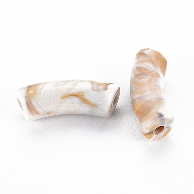 Opaque Acrylic Beads X-OACR-Q181-001F-1