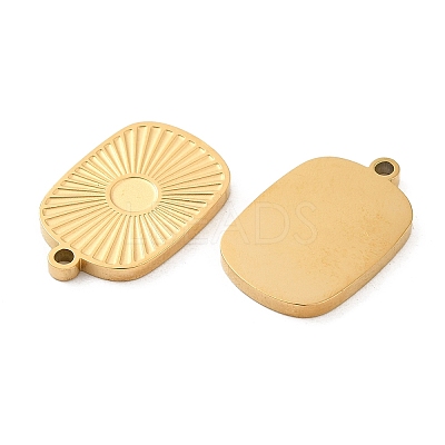 Ion Plating(IP) 316L Surgical Stainless Steel Pendant Cabochon Settings STAS-F302-05G-1