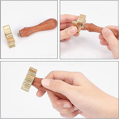 1Pc Brass Stamp Head DIY-OC0008-33A-1