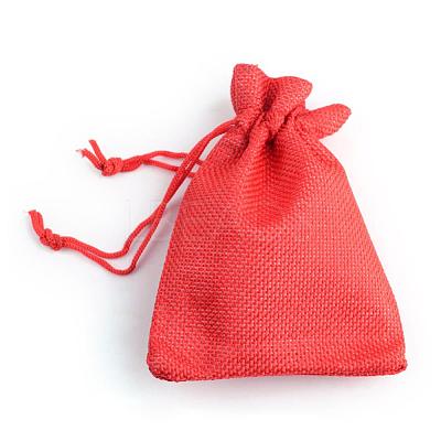 Burlap Packing Pouches Drawstring Bags ABAG-Q050-7x9-18-1