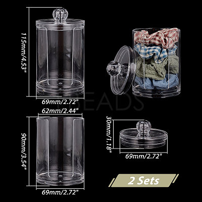 Acrylic Cosmetic Storage Organizer Box CON-WH0087-73-1