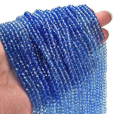Transparent Painted Glass Beads Strands X1-DGLA-A034-T4mm-A01-1