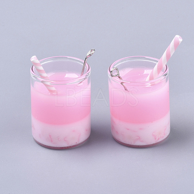 Glass Bottle Pendant Decorations GLAA-S181-13B-1