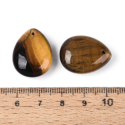 Natural Tiger Eye Pendants G-T143-18A-08-1