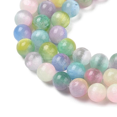 Natural Selenite Beads Strands G-Q162-A01-01C-01-1