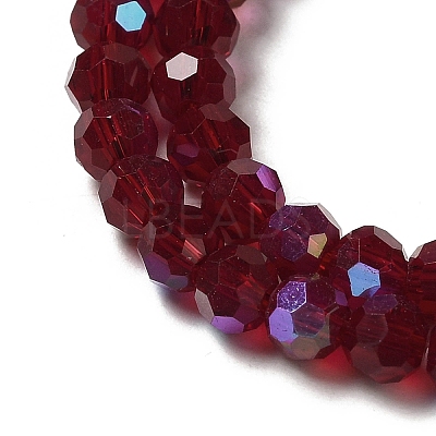 Electroplate Transparent Glass Beads Strands EGLA-A035-T4mm-L02-1
