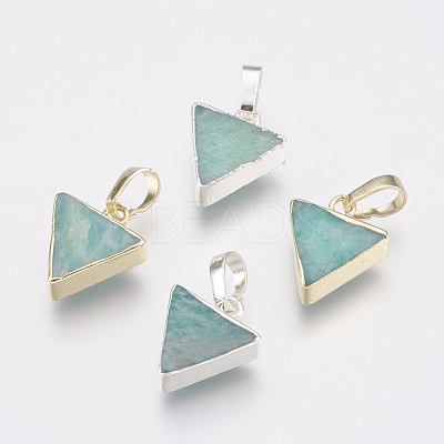 Natural Amazonite Pendants KK-G343-16-1