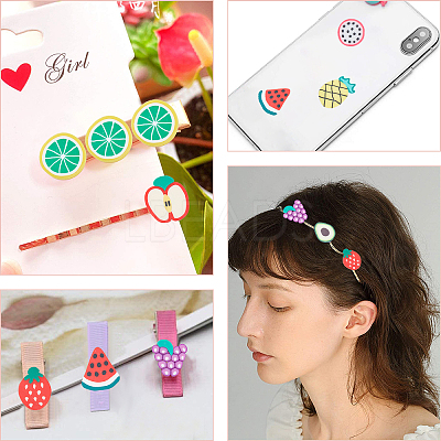 Handmade Polymer Clay Cabochons CLAY-SC0001-07-1