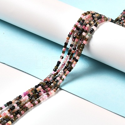 Natural Multicolor Tourmaline Beads Strands G-D467-A16-1
