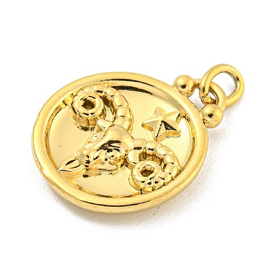 304 Stainless Steel Pendants Rhinestone Settings LS-STAS-O009-01A-G-1