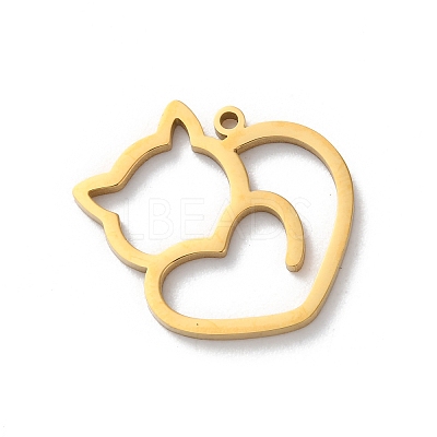 304 Stainless Steel Pendants STAS-S149-01G-1