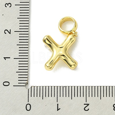 Rack Plating Brass with ABS Plastic Pearl European Dangle Charms KK-G501-02X-G-1