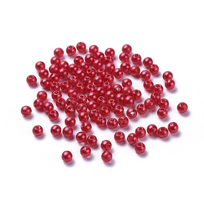 Imitation Pearl Acrylic Beads PL607-13-1