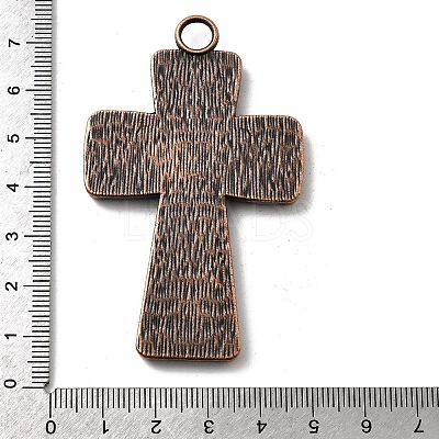 Tibetan Style Pendant Cabochon Enamel Settings LS-TIBEP-4479-R-LF-1