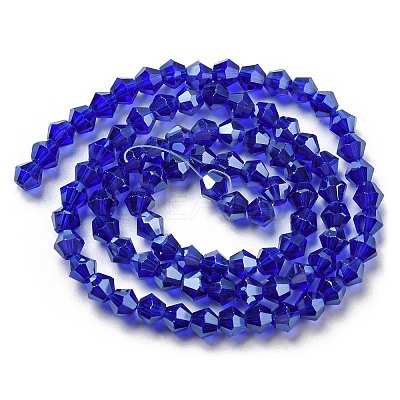 Transparent Electroplate Glass Beads Strands LS-EGLA-A039-T3mm-A06-1