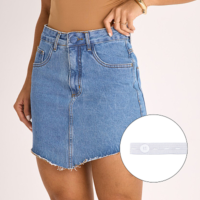 2 Bags Polyester Elastic Waist Tightener FIND-DC0008-46A-1