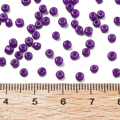 8/0 3mm Baking Paint Glass Seed Beads Loose Spacer Beads X-SEED-S002-K11-1