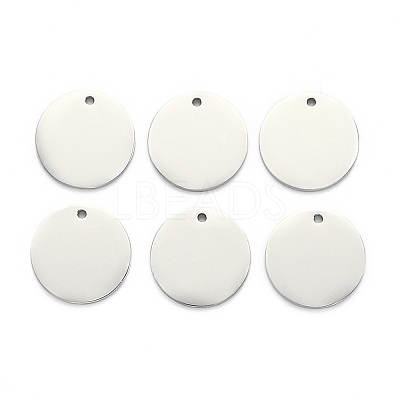 Non-Tarnish 304 Stainless Steel Stamping Blank Tag Mirror Polished Finish Pendants STAS-L220-04P-A-1