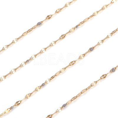 Handmade 304 Stainless Steel Dapped Chains CHS-D026-16J-G-1