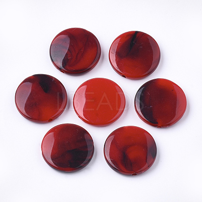 Acrylic Beads OACR-S016-09B-1