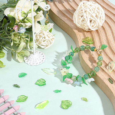 600Pcs 10 Styles Transparent Acrylic Pendants OACR-PA0001-49-1