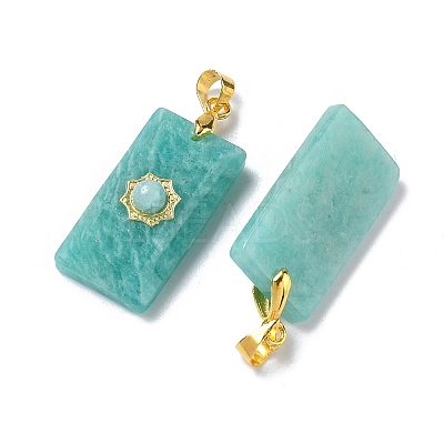 Natural Amazonite Faceted Pendants G-A298-01G-06-1
