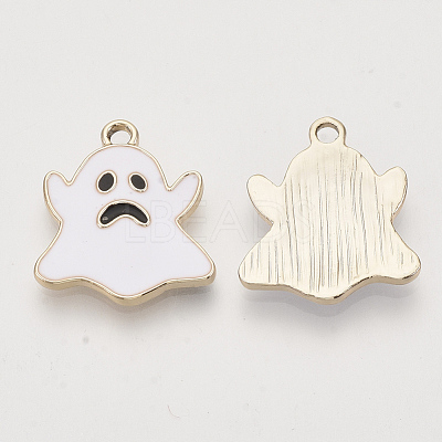 Light Gold Plated Alloy Pendants ENAM-T009-36A-1