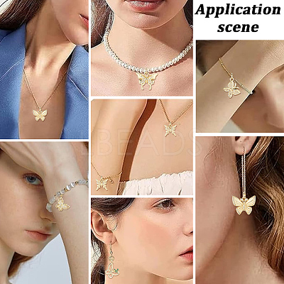 12Pcs Brass Micro Pave Clear Cubic Zirconia Pendants KK-BBC0023-92G-1