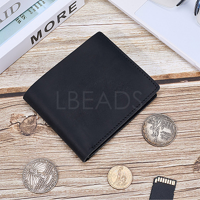 Rectangle Leather Credit Card Wallets for Men AJEW-WH20007-07A-1