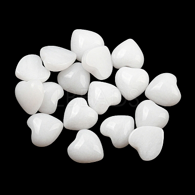 Natural White Jade Cabochons G-H309-01-08-1