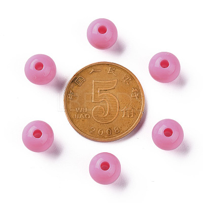 Opaque Acrylic Beads X-MACR-S370-C8mm-A02-1
