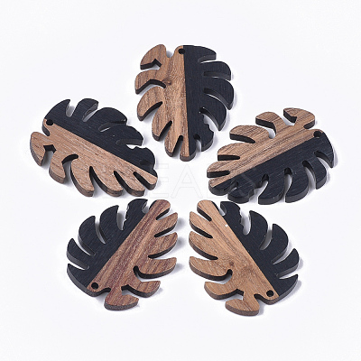 Resin & Walnut Wood Pendants RESI-S358-57-1