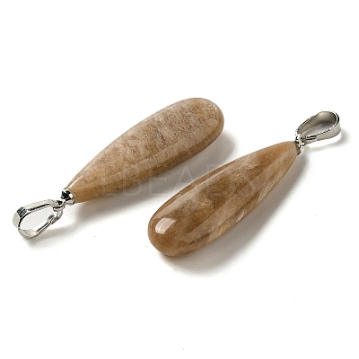Natural Sunstone Pendants G-Q192-07P-07-1