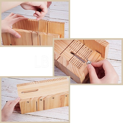 Wood Loaf Soap Cutter Tool Sets DIY-WH0109-01-1